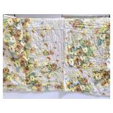 White vintage floral blanket
