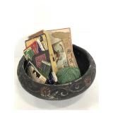 Small lot of assorted vintage sewing items