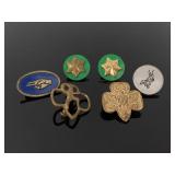 Vintage Girl Scout pin collection