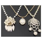 Vintage white jewelry collection
