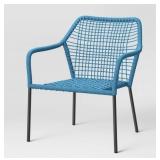 Four new Project 62 rope stacking patio chairs