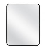 New Project 62 black rectangular wall mirror