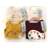 Four Cat & Jack girl long sleeves- size 12 months