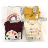 Four new Cat & Jack 2T girls long sleeves