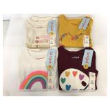 Four new Cat & Jack 3T girls long sleeves