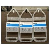 New Room Essentials plastic shower caddy trio