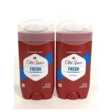 Two unopened Old Spice Fresh scent deodorants