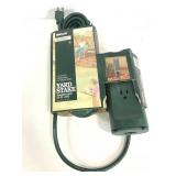Yard stake 3 outlets 25Ft. Cord