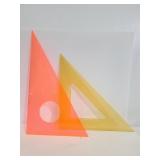 Dietzgen Excello & unbranded drafting triangles