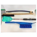 Hose pieces, ice scraps and fly swatter