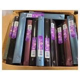 Case of 24 Avery Metallic Poly binders