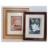 Framed water color art prints