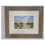 Framed dunes print