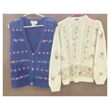 One long sleeve sweater & 1 sweater vest