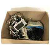 Lot of miscellaneous cords, adapters, electronics