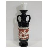 Vintage Egyptian black milk glass bottle
