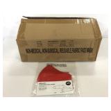 Case of adult fabric red face masks- size S/M