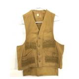 Vintage khaki duck hunting vest