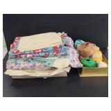 Crochet & embroidery cotton w/ fabric pieces