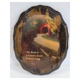 Lacquered wood Road to Friend