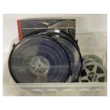 Lot of assorted projector tape reels