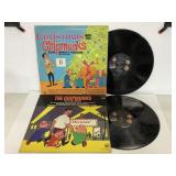 Two vintage "The Chipmunks" vinyl records