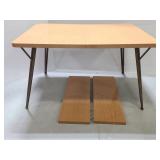 MCM hair pin leg dining table w/ 2 leaves