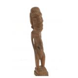 Carved wooden tribal statue 8 in. Tall