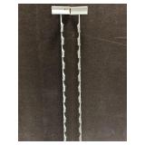 Two painted metal hanging display clips