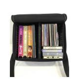Lot of assorted media in a case logic CD holder