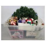 Christmas decor box lot