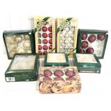 Lot of 8 boxes Christmas ornaments