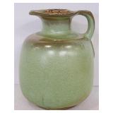 Green Frankoma pitcher with cork