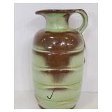 Green and brown Frankoma pitcher