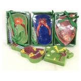 Hawaiian themed dishes & tealite holders