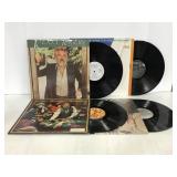 Four vintage Kenny Rogers vinyl records