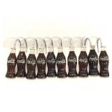 Ten Coca-Cola shower curtain hooks