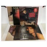 Neil Diamond & Barbara Streisand vinyl record lot