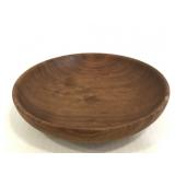Hand turned teak wood bowl by S&K Denmark