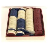 Lot of assorted poker chips