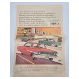 1963 Ford newspaper add