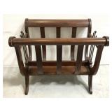 Wooden magazine rack