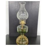 Vintage glass oil lamp