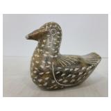 Carved soap stone duck
