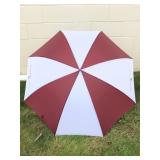 Putnam Investments red and white umbrella