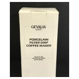 Gevalia porcelain coffee maker in open box
