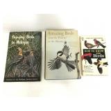 Trio of vintage bird books
