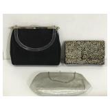 Trio of purse, wallet & clutch