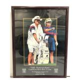 Framed signed Betsy King "The Inaugural" poster