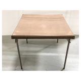 Vintage square wood trimmed card table